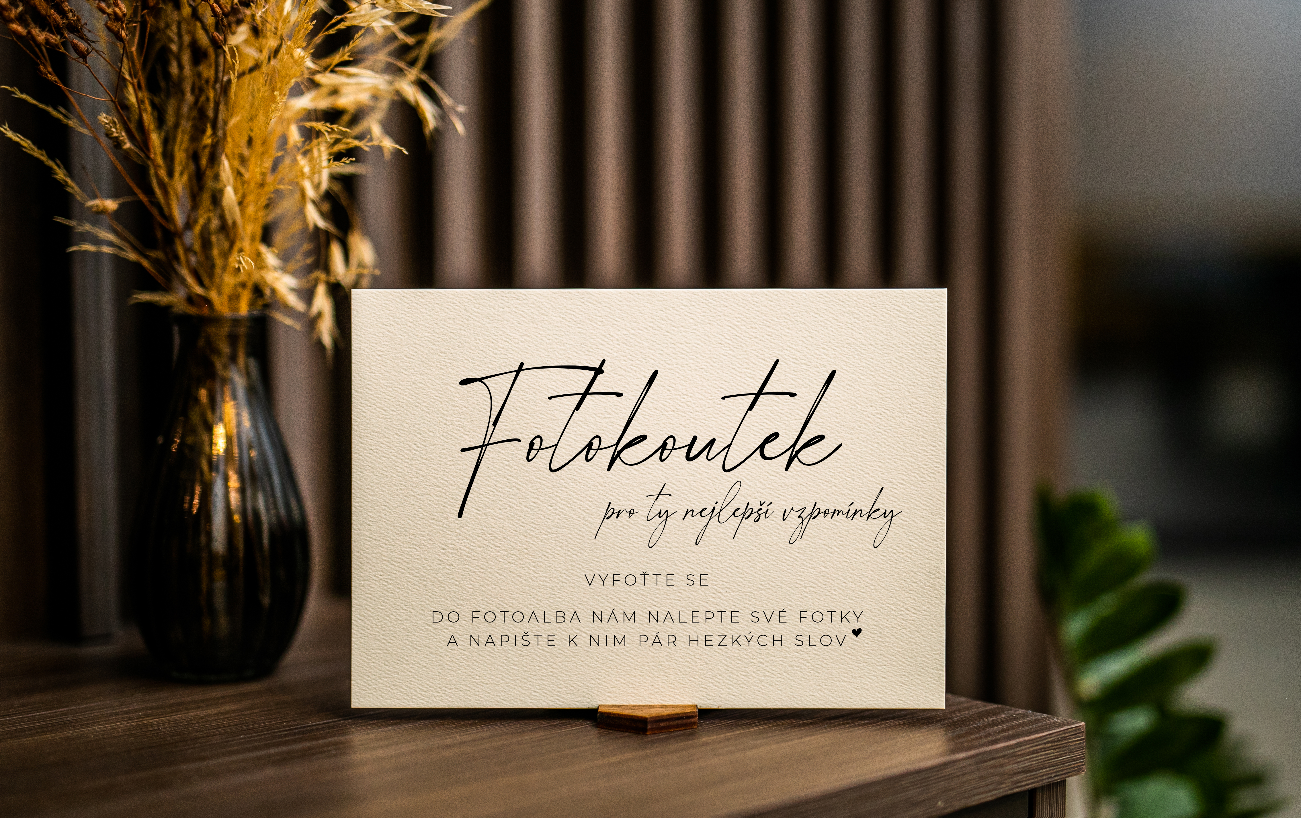 Svatební informační cedulka Fotokoutek